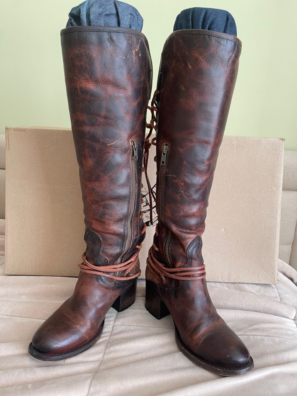 Freebird by Steven Coal Boots in Cognac size 8